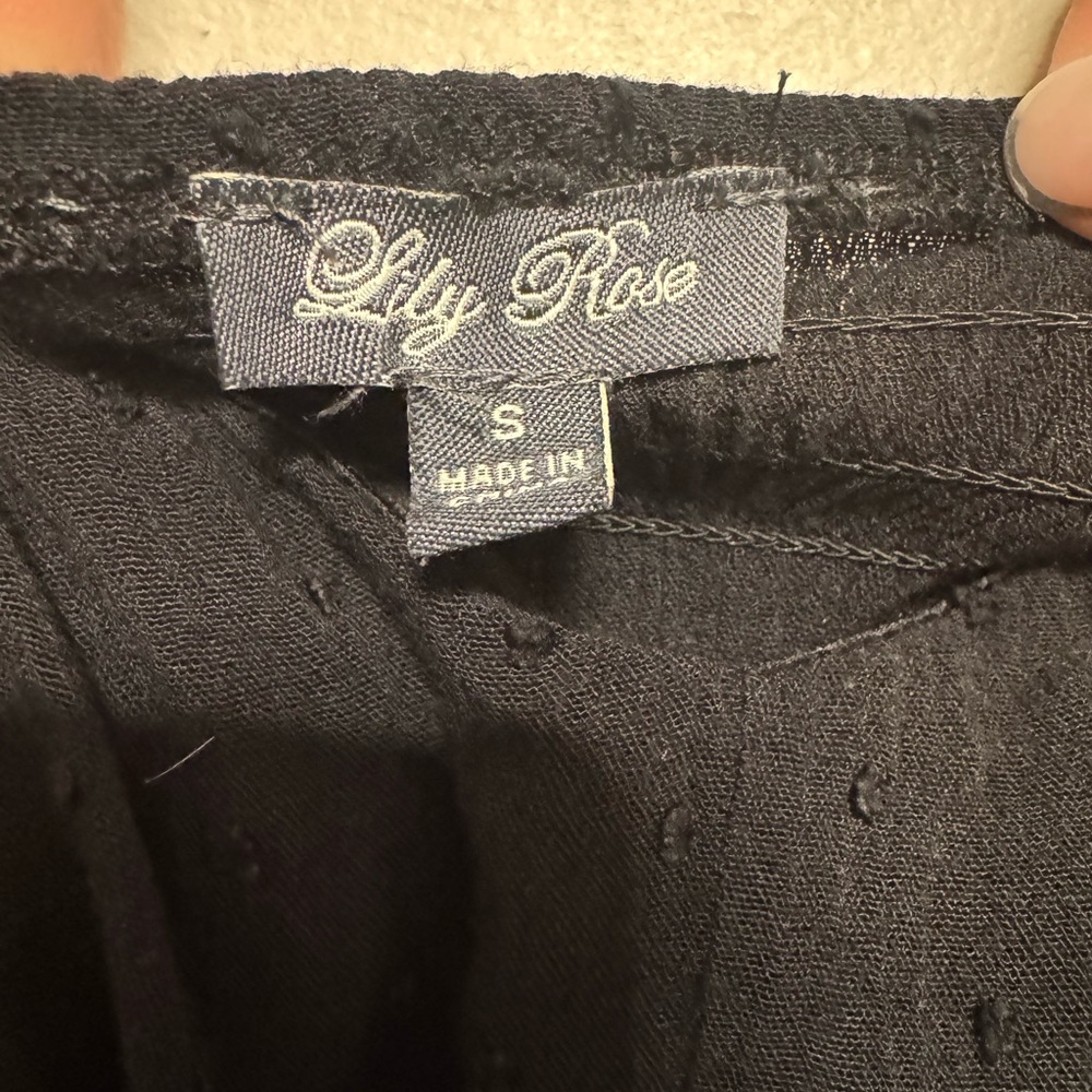 Lily Rose Vintage Black Textured Dress - Picture 4 of 4